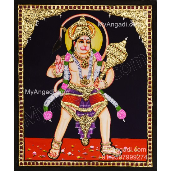 Hanuman Tanjore Painting