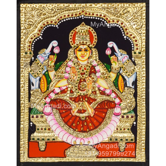 Gajalakshmi Tanjore Painting