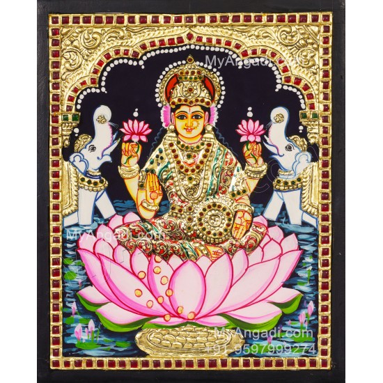 Gajalakshmi Tanjore Painting