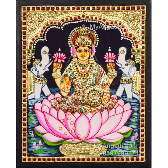 Gajalakshmi Tanjore Painting