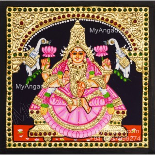 Gajalakshmi Tanjore Painting