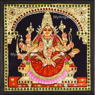 Veera Lakshmi Tanjore Painting