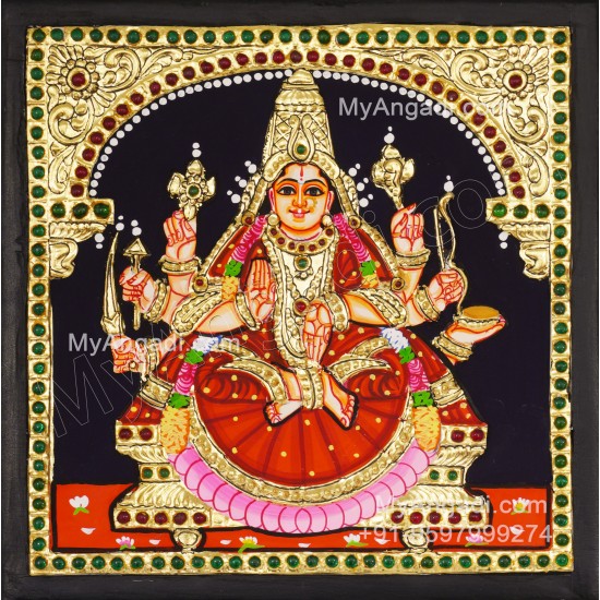 Veera Lakshmi Tanjore Painting