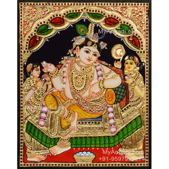 Krishna Tanjore Painting