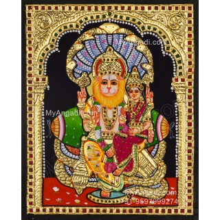 Lakshmi Narasimhar Tanjore Painting