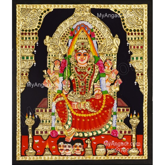 Samayapura Mariamman Tanjore Painting