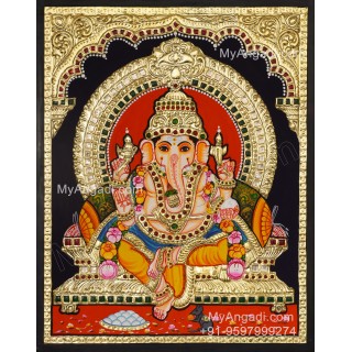 Ganapati Tanjore Painting