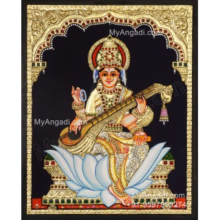 Saraswathi Tanjore Painting