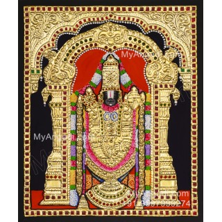 Perumal Tanjore Painting, Vishnu Tanjore Painting