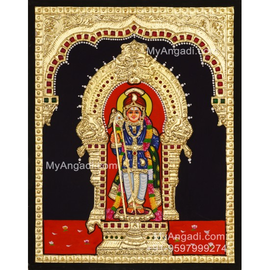 Palani  Murugan Tanjore Painting