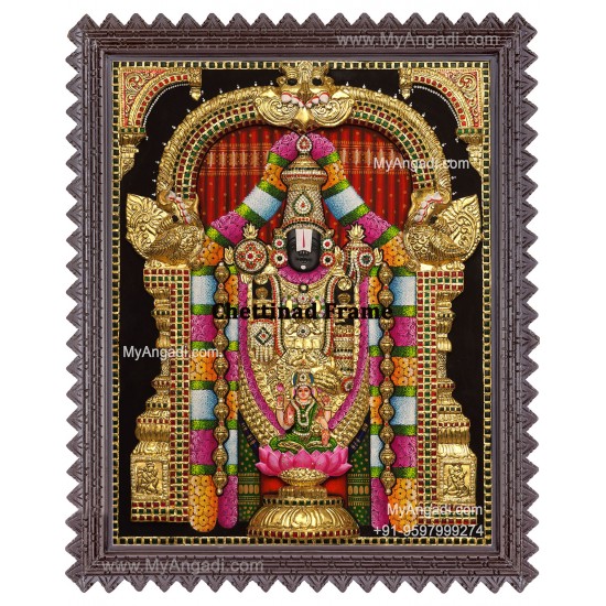 Balaji Lakshmi 3D Tanjore Painting