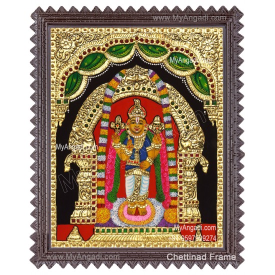 Kuladeivam Sendraya Perumal Tanjore Painting