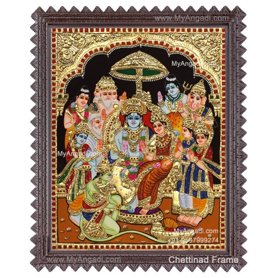 Ramar Pattabhisekam Tanjore Painting