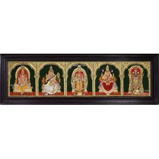 5 Panel  Tanjore Painting