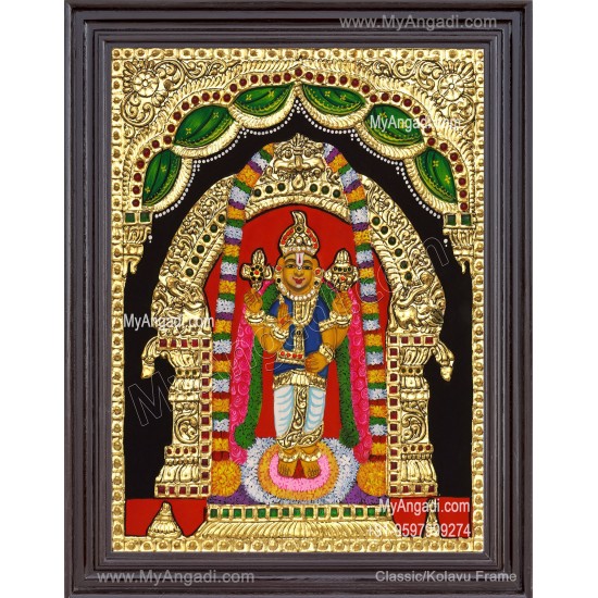 Kuladeivam Sendraya Perumal Tanjore Painting