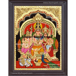 Sivan Family Tanjore Painting