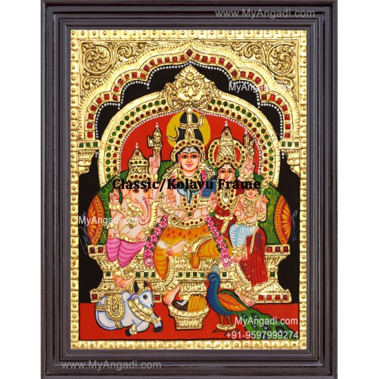 Sivan Family Tanjore Painting