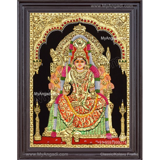 Samayapura Mariamman Tanjore Painting