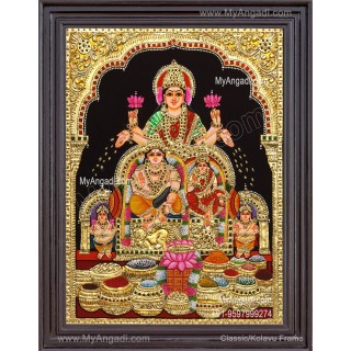 Kubera Lakshmi Tanjore Painting