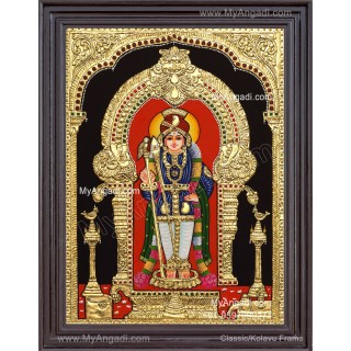 Raja Alangara Murugan Tanjore Painting
