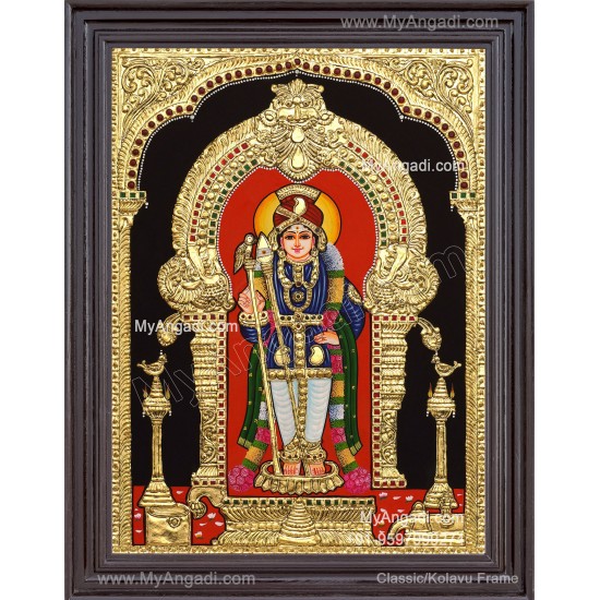 Raja Alangara Murugan Tanjore Painting