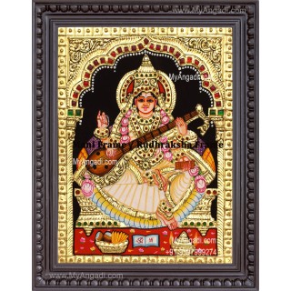 Saraswathi Tanjore Painting