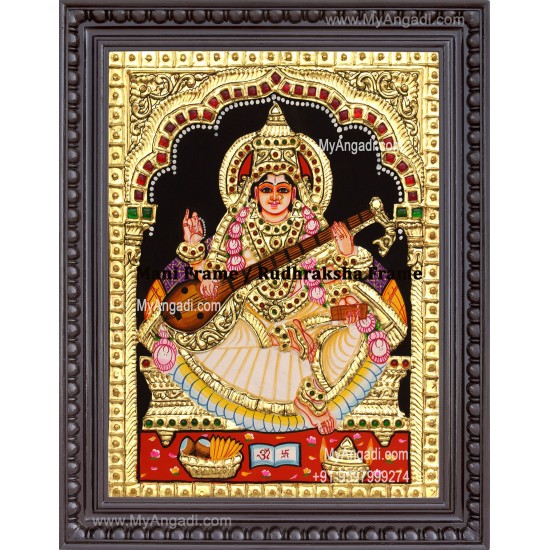 Saraswathi Tanjore Painting