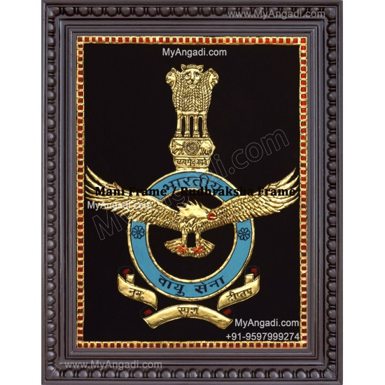 Logo Airforce Logo Tanjore Painting