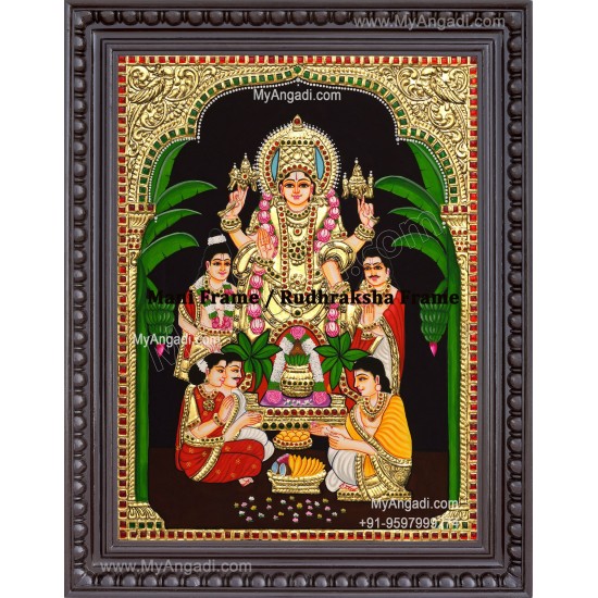 Sathya Narayana Swami Tanjore Painting