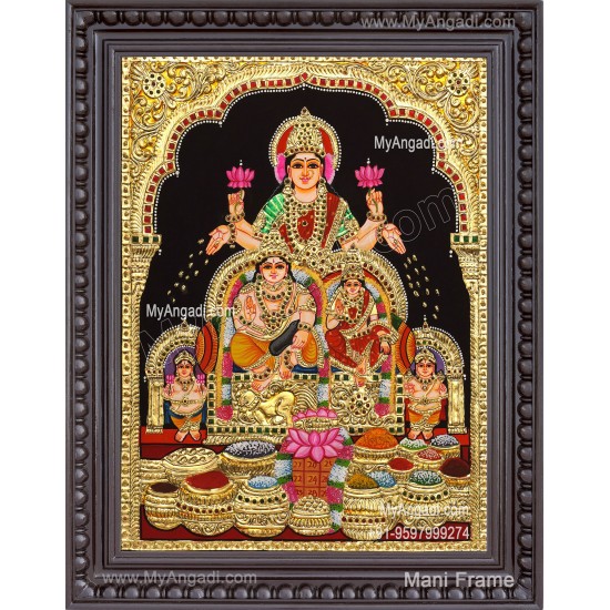 Kubera Lakshmi Tanjore Painting