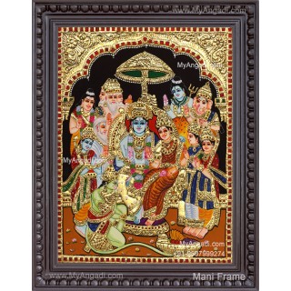 Ramar Pattabhisekam Tanjore Painting