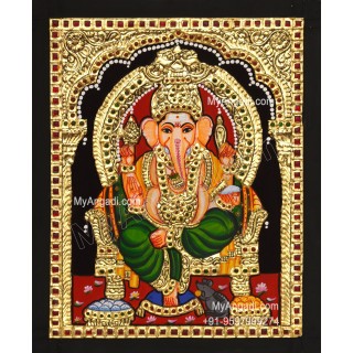 Ganapathi Tanjore Painting 