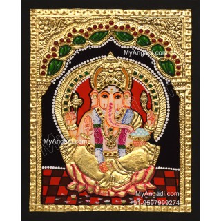 Ganapathi Tanjore Painting 