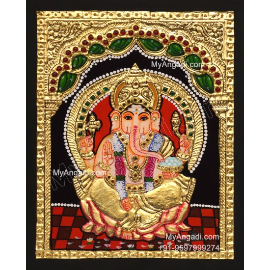 Ganapathi Tanjore Painting 
