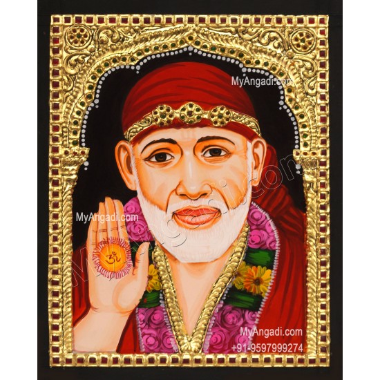 Shirdi Saibaba Tanjore Painting