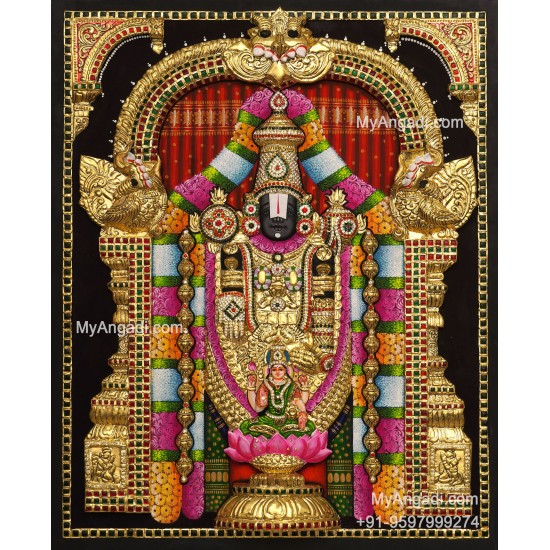 Balaji Lakshmi 3D Tanjore Painting
