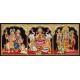 3 Panel Sivan parvathi Gajalskshmi Ram Darbar Tanjore Painting