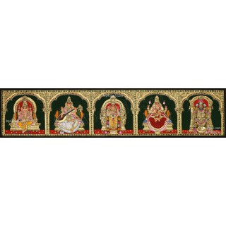 5 Panel  Tanjore Painting