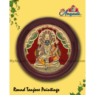 Vishnu Lakshmi Tanjore Paintings