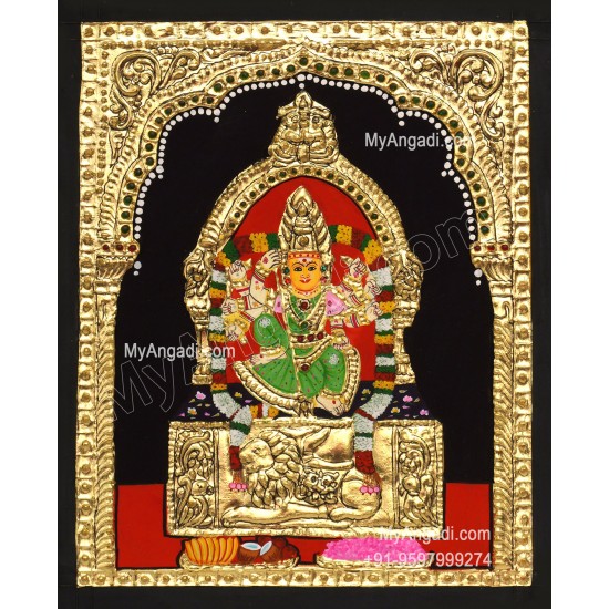 Kariyakali Amman Tanjore Painting