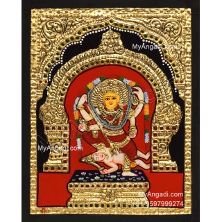 Kulavilakku Amman Tanjore Painting