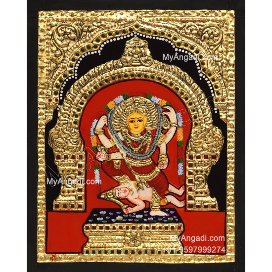 Kulavilakku Amman Tanjore Painting