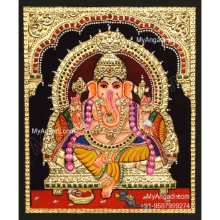 Ganapathi Tanjore Painting 