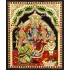 Ram Darbar - Ram with Sita, Hanuman, Lakshmanan  Tanjore Painting