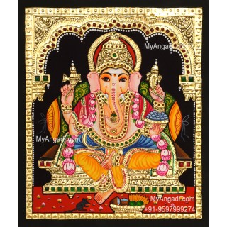 Ganapathi Tanjore Painting 