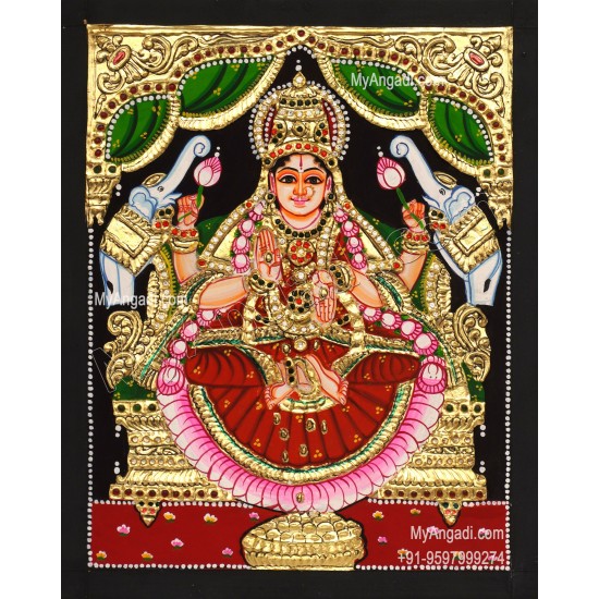 Gajalakshmi Tanjore Painting