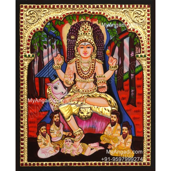 Dakshinamurthi Tanjore Painting
