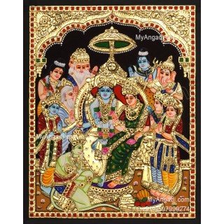 Ramar Pattabhisekam Tanjore Painting