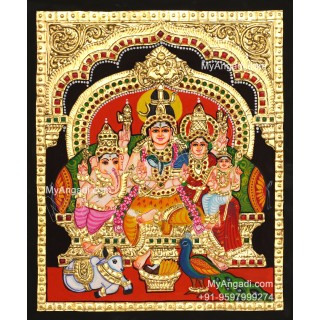 Sivan Family Tanjore Painting