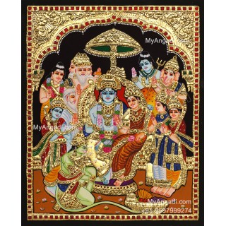 Ramar Pattabhisekam Tanjore Painting